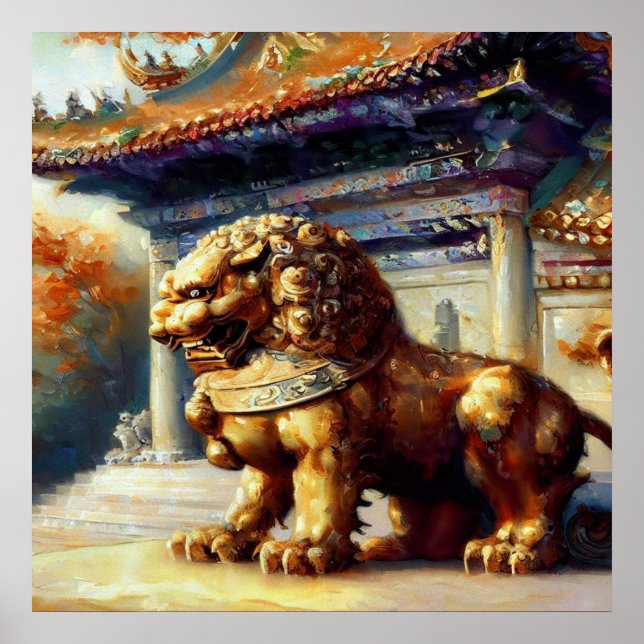 Chinese Foo Lion (25) Poster (Vorne)