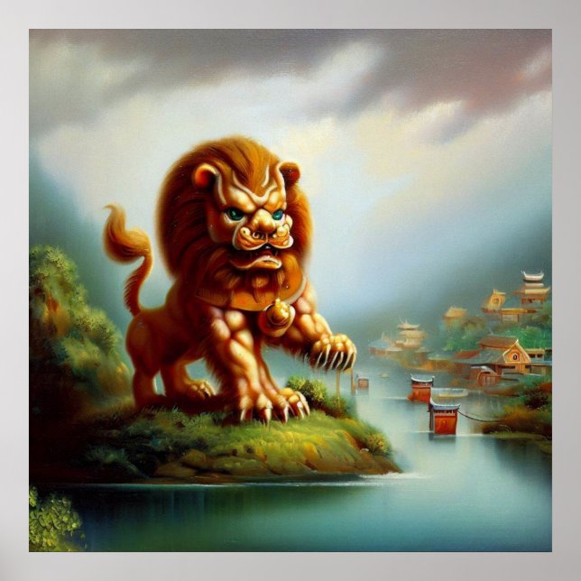 Chinese Foo Lion (35) Poster (Vorne)
