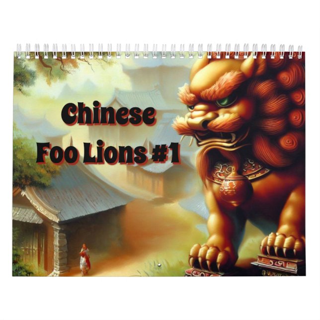 Chinese Foo Lions #1 Kalender (Titelbild)
