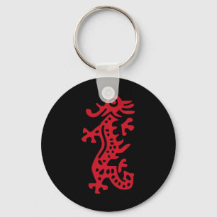 Chinese Mah Jong Red Dragon Tile Mahjong Costume Schlüsselanhänger
