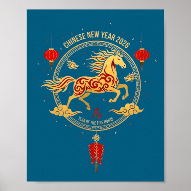 Chinese New Year 2026 Year Of The Horse 6  Poster (Vorne)