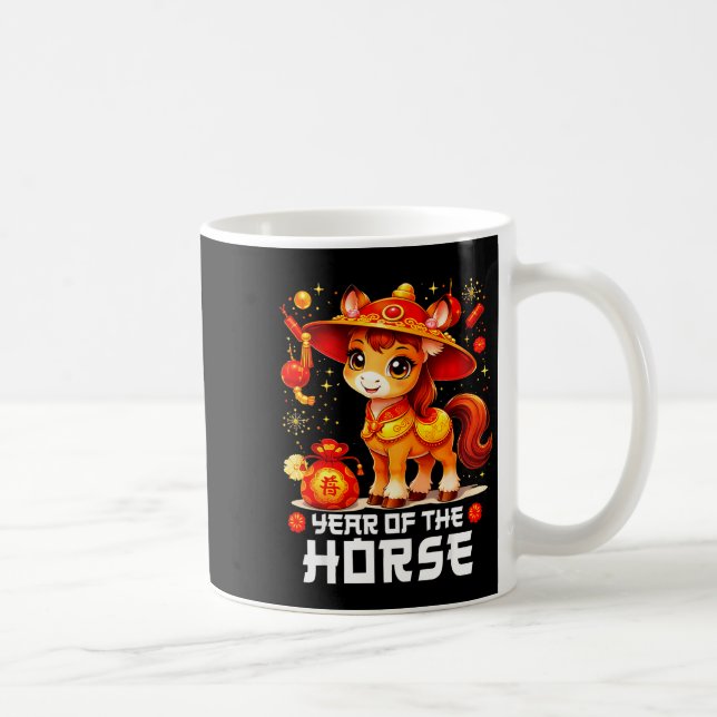 Chinese New Year 2026 Year Of The Horse  Kaffeetasse (Rechts)
