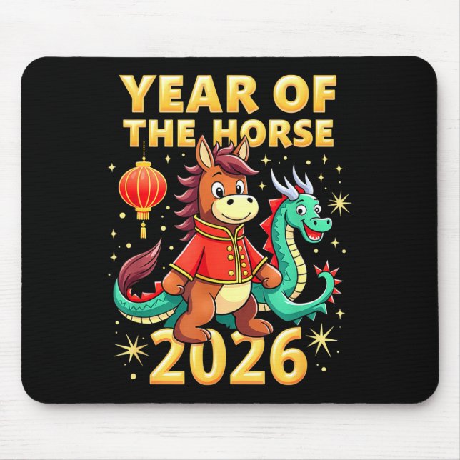 Chinese New Year 2026 Year Of The Horse  Mousepad (Vorne)