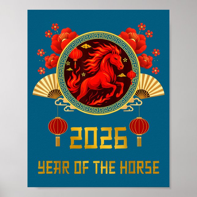 Chinese New Year 2026 Year Of The Horse  Poster (Vorne)