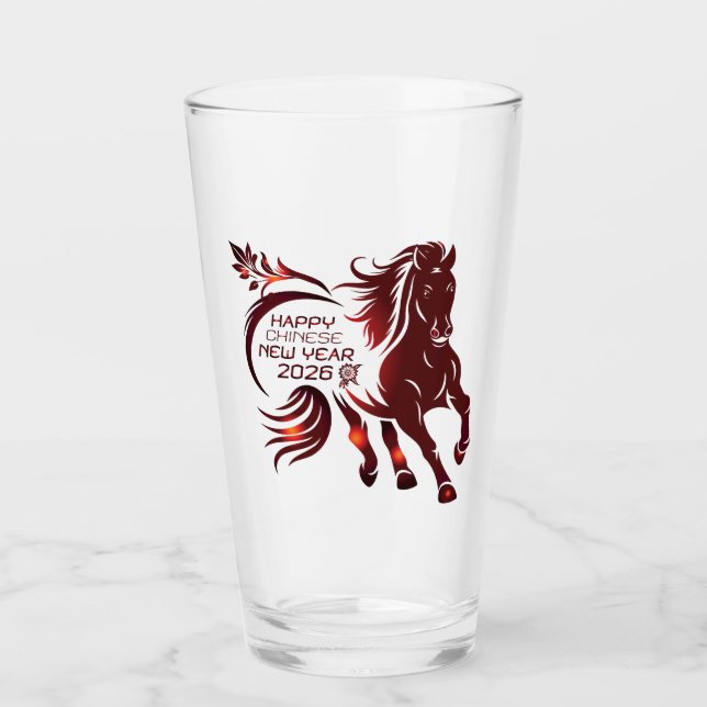 CHINESE NEW YEAR Drinkware Glas (Vorderseite)