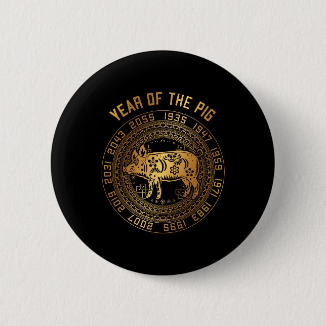 Chinese New Year Of G Chinese Zodiac Year 2031  Button (Vorderseite)