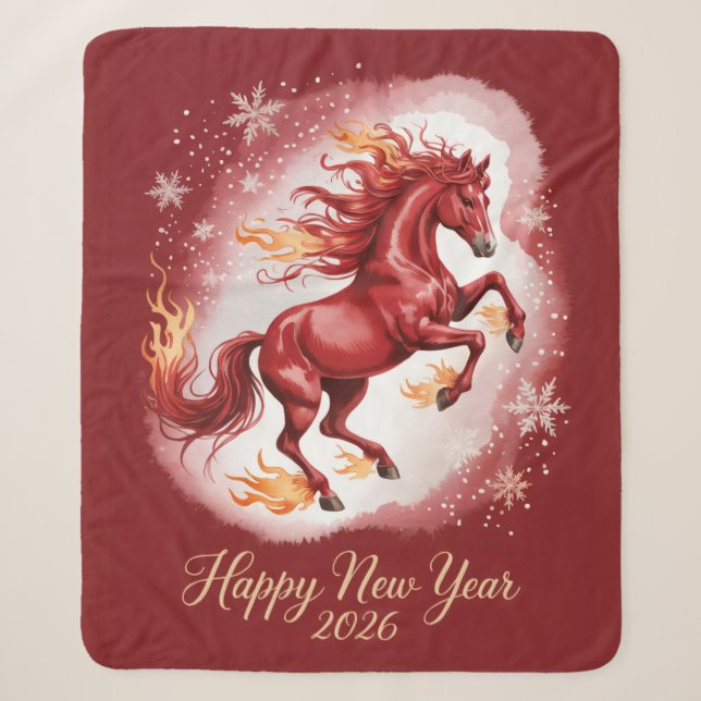 Chinese New year of the Horse 2026 Sherpadecke (Vorderseite)