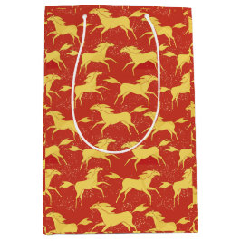 Chinese New Year of the Horse Gift Bag Mittlere Geschenktüte