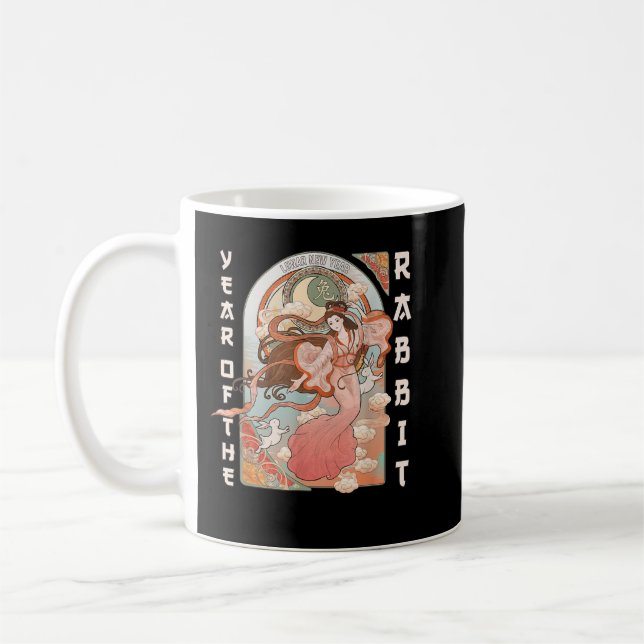 Chinese New Year of the Rabbit 2023 Happy Lunar Ne Kaffeetasse (Links)
