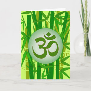 Chinese OM greeting card Karte