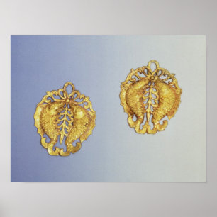 Chinese pendants, 17 carat gold plated poster