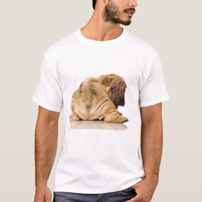 Chinese Shar-pei Hündchen T-Shirt (Vorderseite)