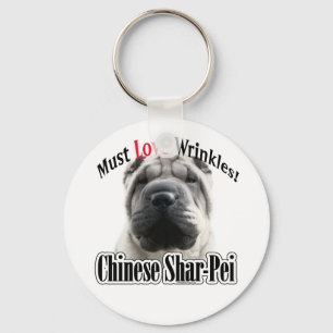 Chinese Shar-Pei muss Liebe-Falten Schlüsselanhänger