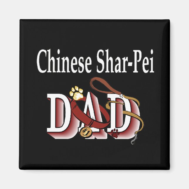 Chinese SharPei dad Magnet (Vorne)