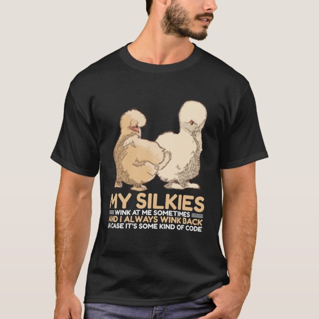 Chinese Silk Animal Silkie Chicken Silky T-Shirt (Vorderseite)