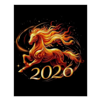 Chinese Year of Horse 2026 Celebrations Poster