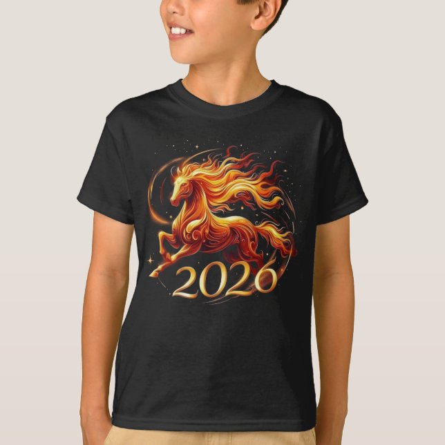 Chinese Year of Horse 2026 Celebrations T-Shirt (Vorderseite)