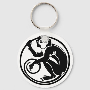 Chinese Zodiac Calender Monkey 猴 Keychain Schlüsselanhänger