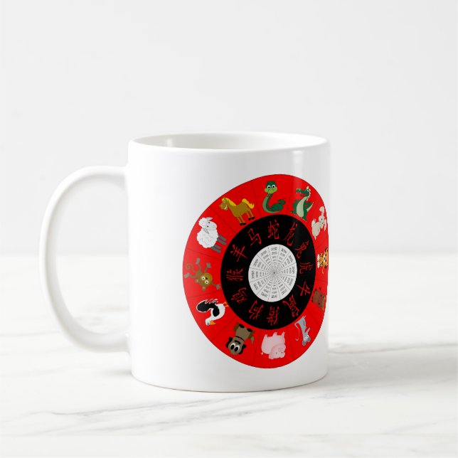 Chinesen Lunar Zodiac Kaffeetasse (Links)