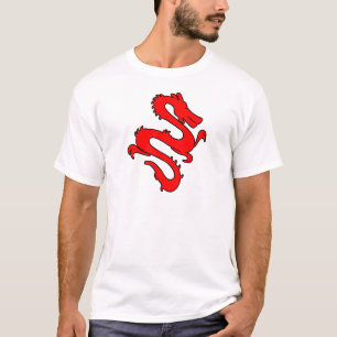 Chinesen tragen das Drache Kung Fu Symbol ein T-Shirt