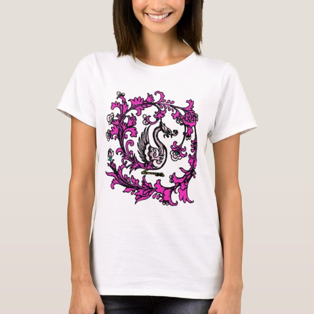 Chinesephoenix-Rosa T-Shirt (Vorderseite)
