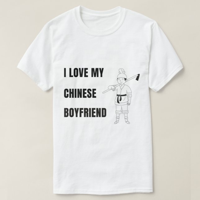 Chinesisch Bf, ich Liebe mein chinesischer Freund, T-Shirt (Design vorne)