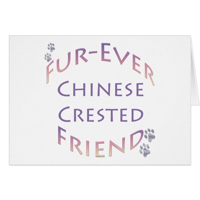 Chinesisch Crested Furever (Vorderseite (Horizontal))