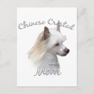 Chinesisch Crested (Pulver) Mama 2 Postkarte
