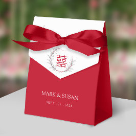 Chinesisch Doppelglückssehen Vielen Dank Geschenkschachtel