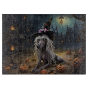 Chinesisch entkörnte Kürbisküren Halloween Beängst Schneidebrett