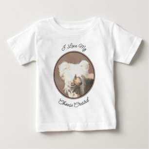Chinesisch entworfene haarlose Malerei Original Hu Baby T-shirt