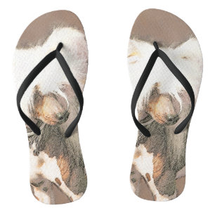 Chinesisch entworfene haarlose Malerei Original Hu Flip Flops