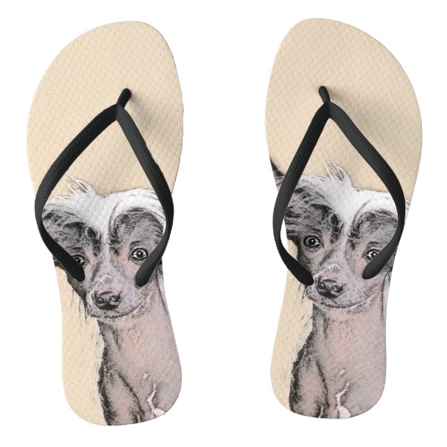 Chinesisch entworfene haarlose Malerei Original Hu Flip Flops (Fußbett)