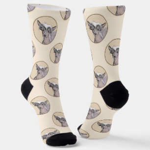 Chinesisch entworfene haarlose Malerei Original Hu Socken