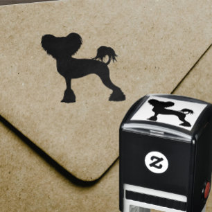 Chinesisch gezapfte Hunde Silhouette Crestie Permastempel
