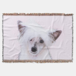 Chinesisch gezapfte Powderpuff-Malerei - Hundekuns Decke