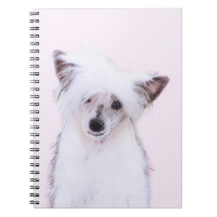 Chinesisch gezapfte Powderpuff-Malerei - Hundekuns Notizblock