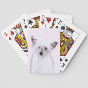 Chinesisch gezapfte Powderpuff-Malerei - Hundekuns Spielkarten