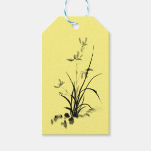 Chinesisch Iris - bw Geschenkanhänger