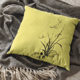 Chinesisch Iris - bw Kissen