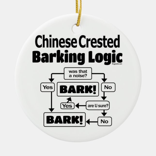 Chinesisch-kreierte Barklogik Keramik Ornament (Vorne)