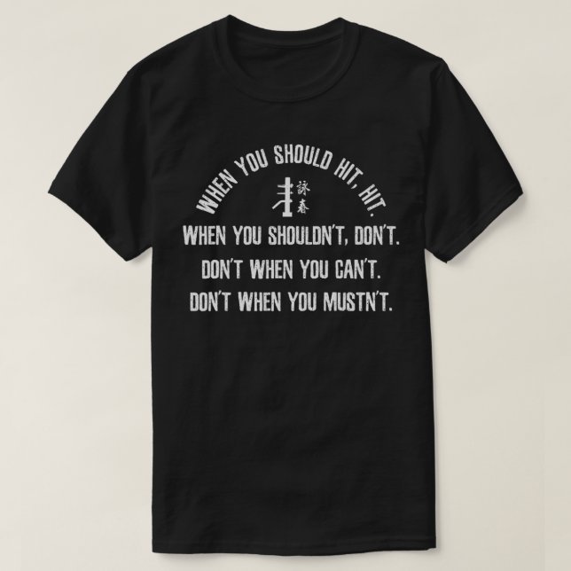 Chinesisch Kung Fu Mied Martial Arts Wing Chun T-Shirt (Design vorne)