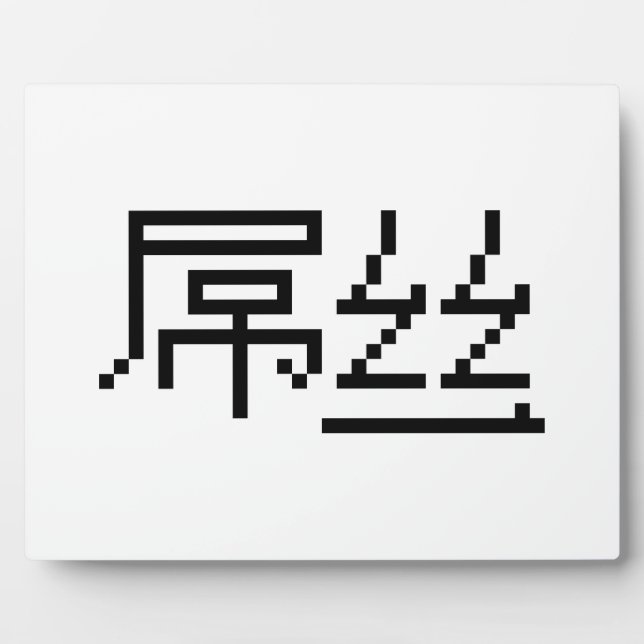 Chinesisch Loser / Diaosi 屌 丝 Hanzi MEMO Fotoplatte (Vorderseite)