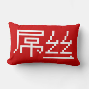 Chinesisch Loser / Diaosi 屌 丝 Hanzi MEMO Lendenkissen