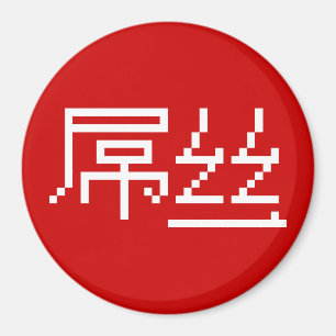 Chinesisch Loser / Diaosi 屌 丝 Hanzi MEMO Magnet