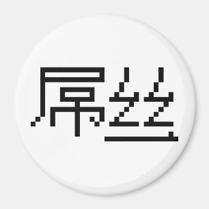 Chinesisch Loser / Diaosi 屌 丝 Hanzi MEMO Magnet