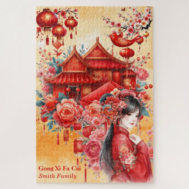 Chinesisch Lunar Year-Gong Xi Fa Cai-chinesische K (Vertikal)
