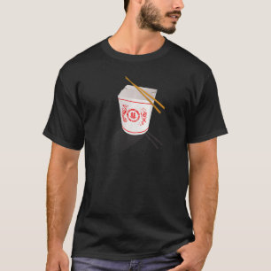 Chinesisch mit ChopSticks aus der Lebensmittelbox T-Shirt