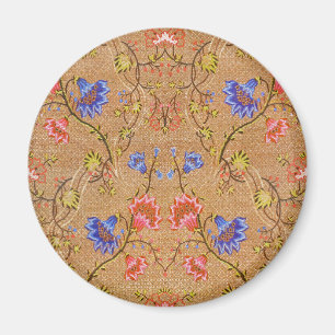 Chinesisch Nanjing Imperial Red-Gold Brocade Magnet