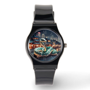 Chinesisch Neujahr Schlange Origami Zodiac Birthda Armbanduhr